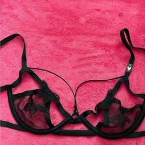 Black Lace Sheer Bra